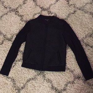 Zip up motorcycle style jacket